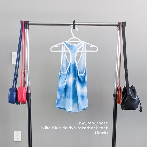 Nike Green/Blue Tie-Dye Racerback Tank Women Small - Picture 9 of 11